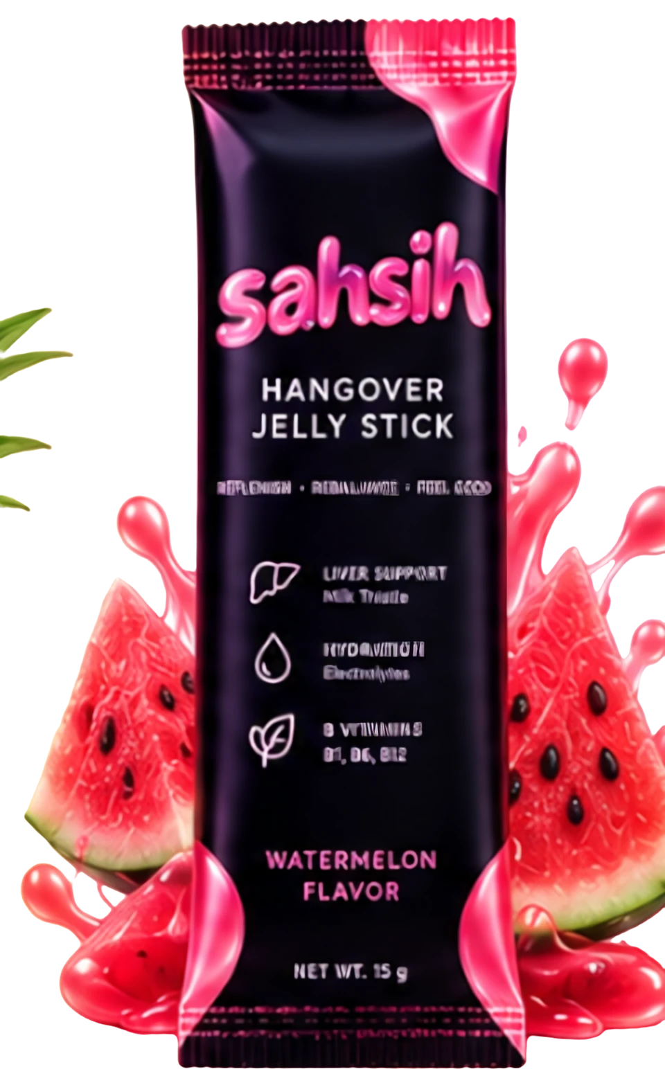 Watermelon jelly stick